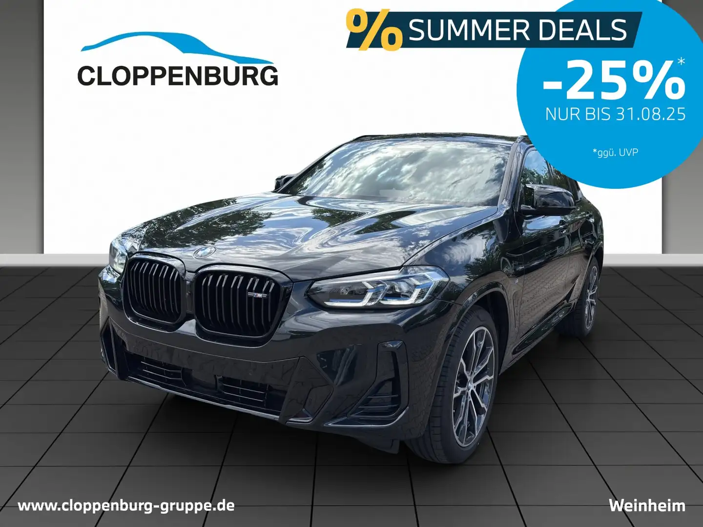 BMW X4 M 40d M Sport+AHK+Laser+Head-Up+Shz+Klima Чорний - 1