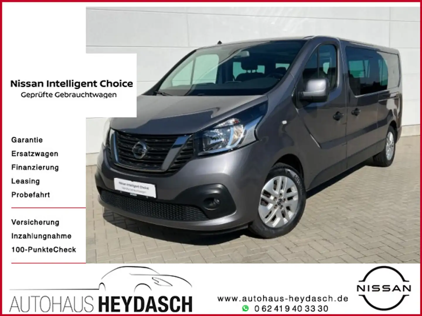 Nissan NV300 Kombi L2H1 2,9t PREMIUM *8 Sitzer*Automati Gris - 1