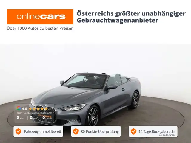 BMW 420 d Cabrio Aut LED AHK NACKENHZG LEDER NAV R-CAM