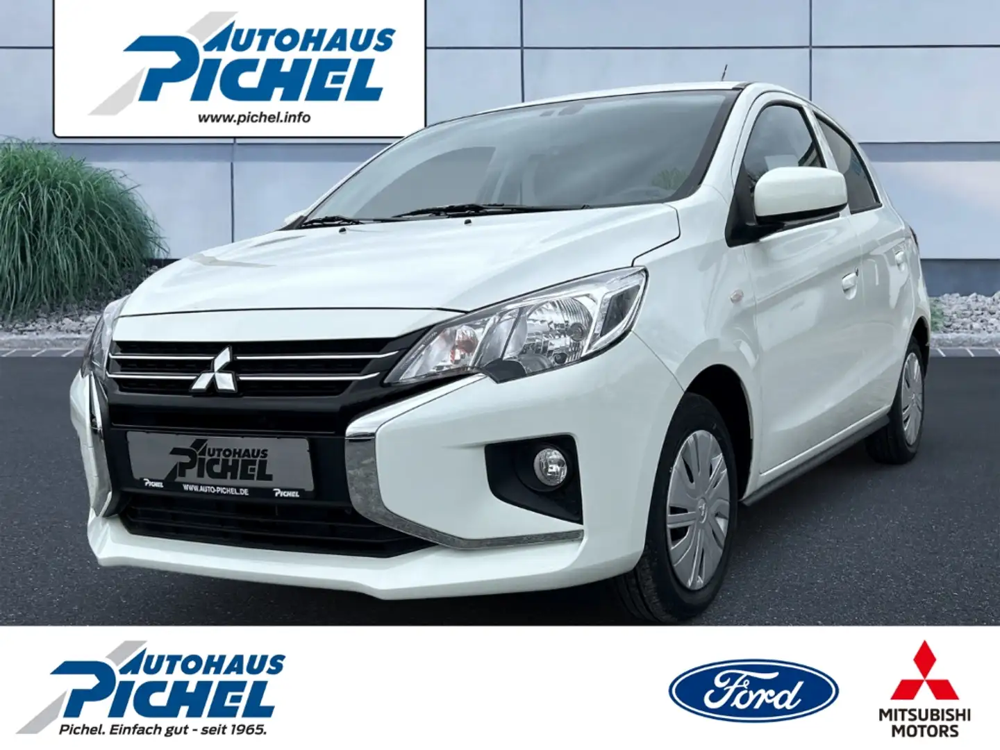 Mitsubishi Space Star PLUS Apple CarPlay Android Auto Berganfahrass. Reg Weiß - 1