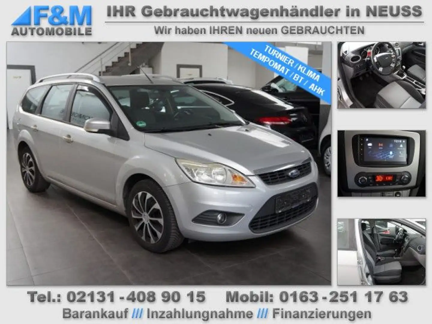 Ford Focus 1,6  Turnier Klima Tempomat Bluetooth Argento - 1