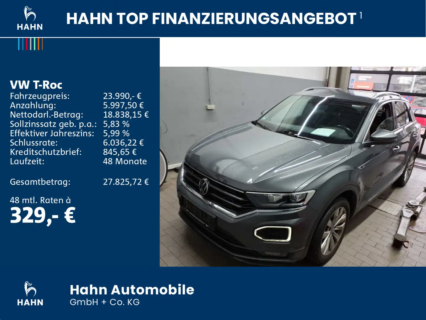 Volkswagen T-Roc 1.5 TSI Sport ACC CAM Climatr Navi LED Grau - 2