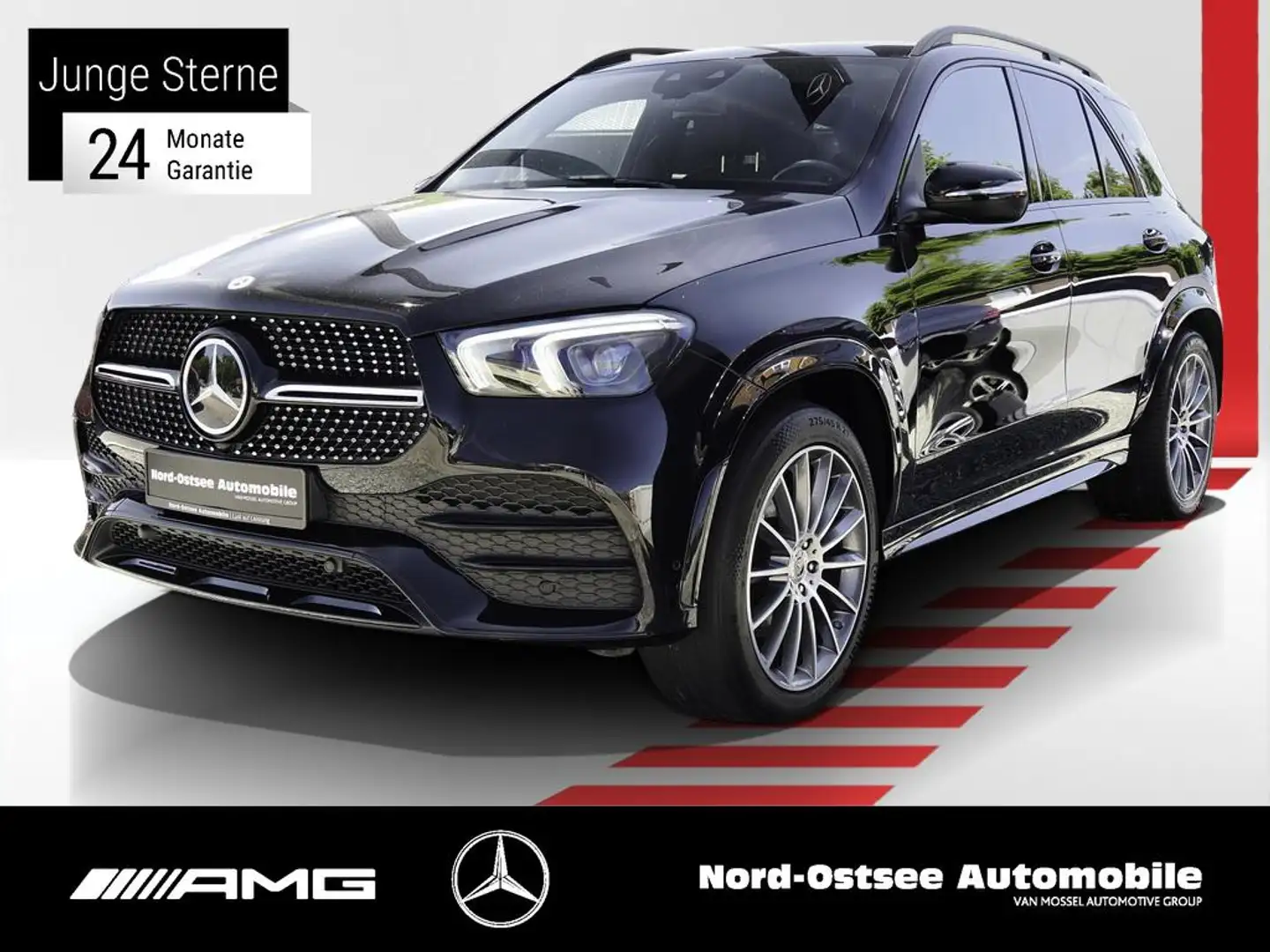 Mercedes-Benz GLE 400 d 4M AMG AHK DISTR LED WIDE NIGHT KAMERA Noir - 1