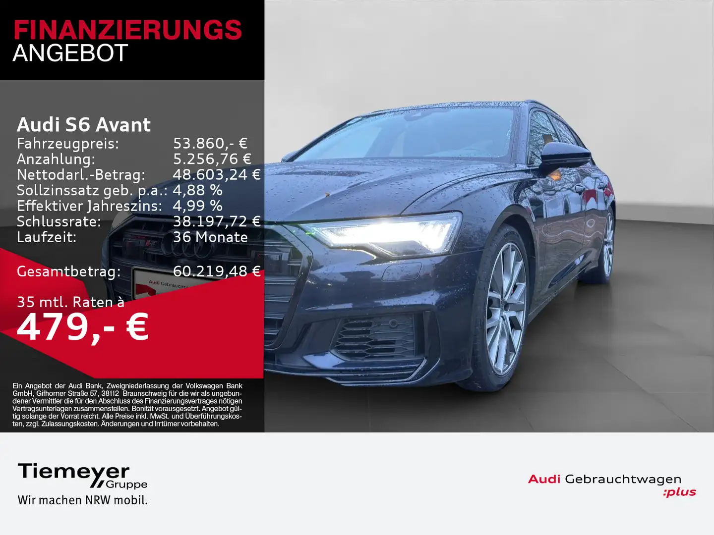 Audi S6 TDI Q HD-MATRIX NAVI+ PANO BuO Blau - 1