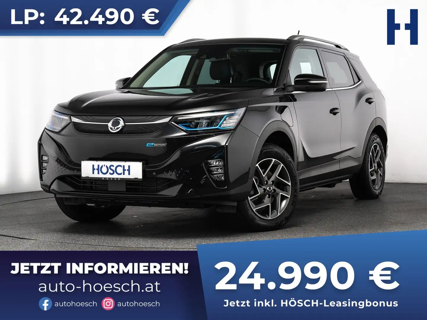 SsangYong Korando E-Motion Limited PANO ASSISTENZ OHNE KM Schwarz - 1