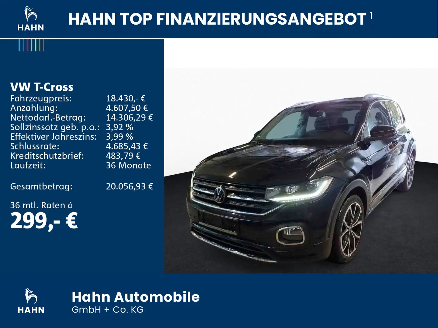 Volkswagen T-Cross 1.0TSI Style LED Parklenk R-Line Ext. Schwarz - 2