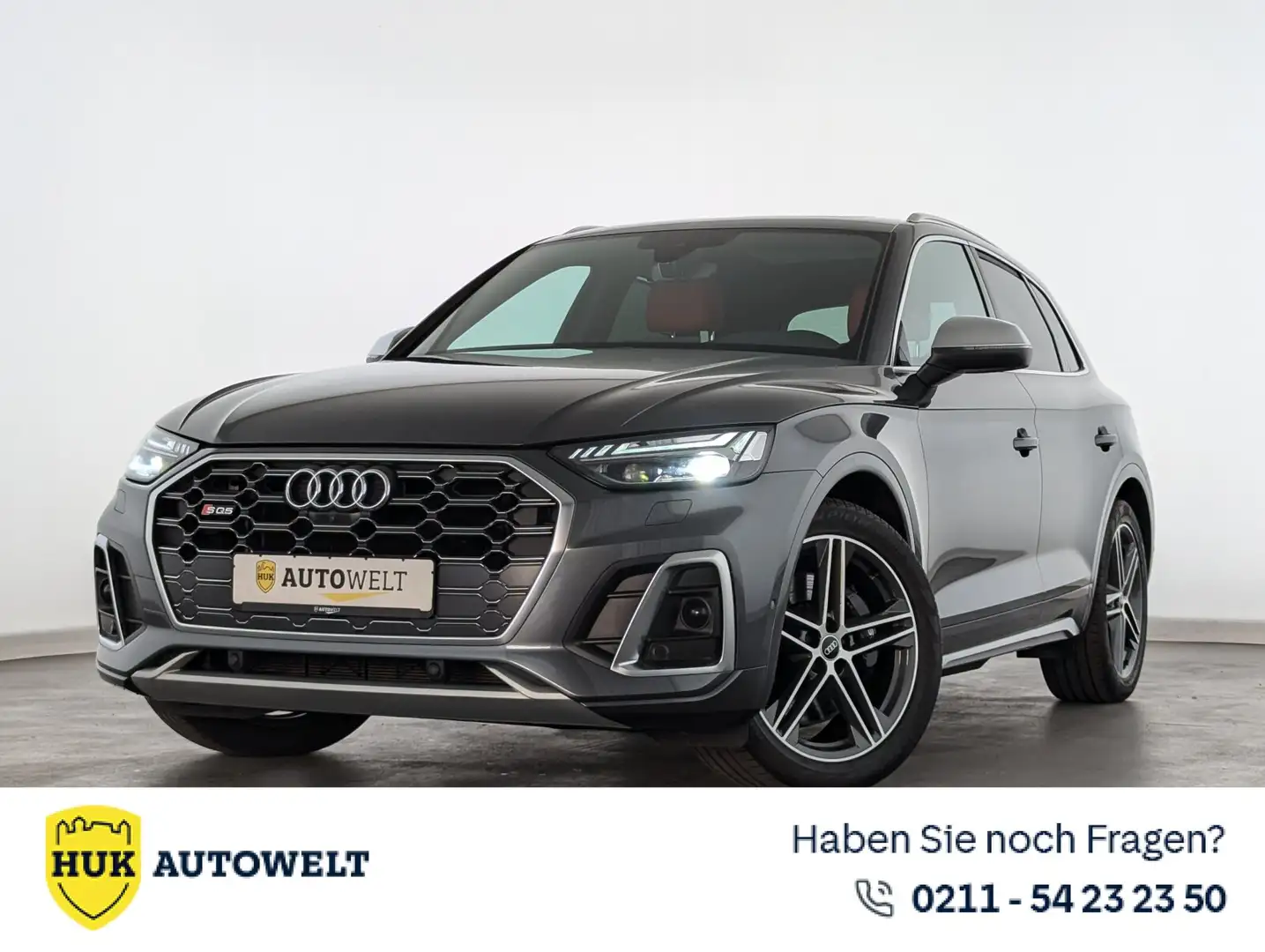 Audi SQ5 SQ5 3.0 TDI quattro MHEV LEDER+PANO+AHK+LED+NAVI Gris - 1