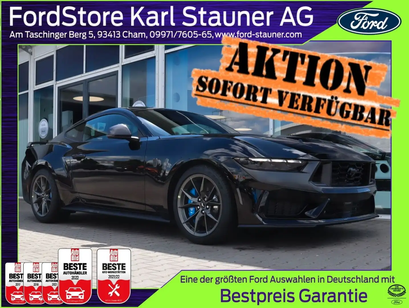 Ford Mustang Dark Horse Fahrwerk MagneRide 4,99% FIN* Negru - 1