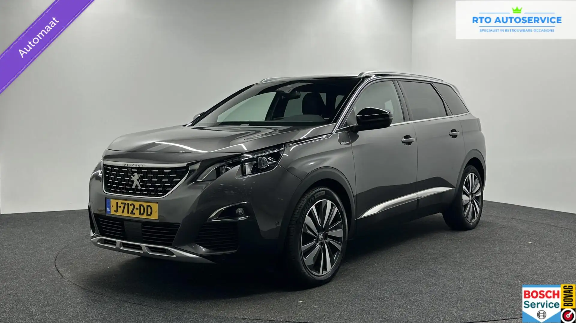 Peugeot 5008 1.2 PureTech GT-Line NAVI CAMERA CARPLAY NAVI LEER Gris - 1