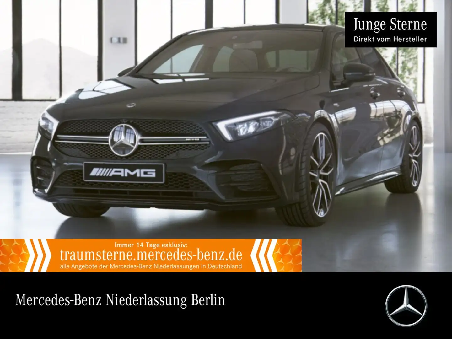 Mercedes-Benz A 35 AMG A 35 Lim 4M AMG+PANO+LED+KAMERA+19"+TOTW+7G Schwarz - 1