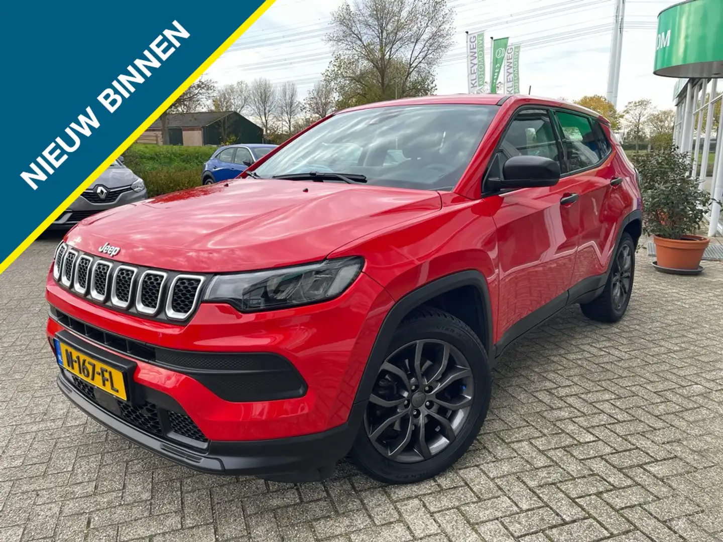 Jeep Compass 1.3T Sport 130PK Carplay, Lm velg, 18 inch Rouge - 1