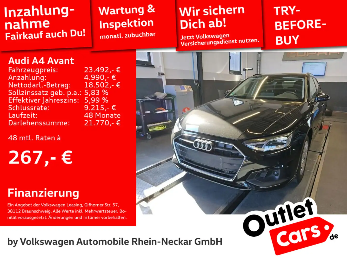 Audi A4 35 TFSI Stronic Navi Einparkhilfe Klima Schwarz - 1