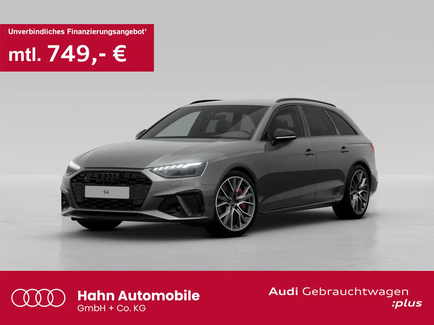 Audi S4 TDI quattro AHK Matrix Virtual CAM 360° Gris - 1