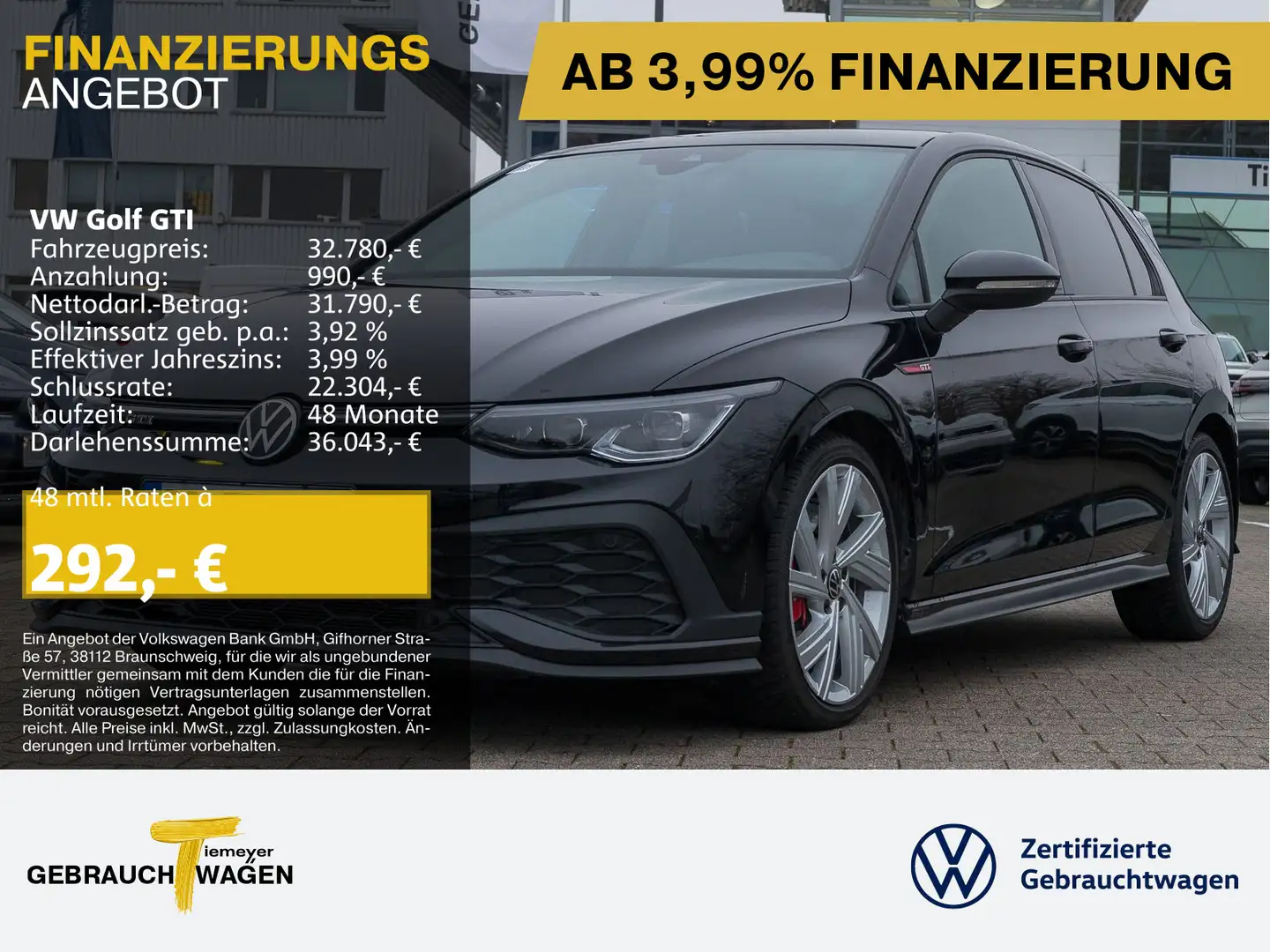Volkswagen Golf GTI CLUBSPORT BLACKSTYLE LM19 PANO HARMAN I Negro - 1