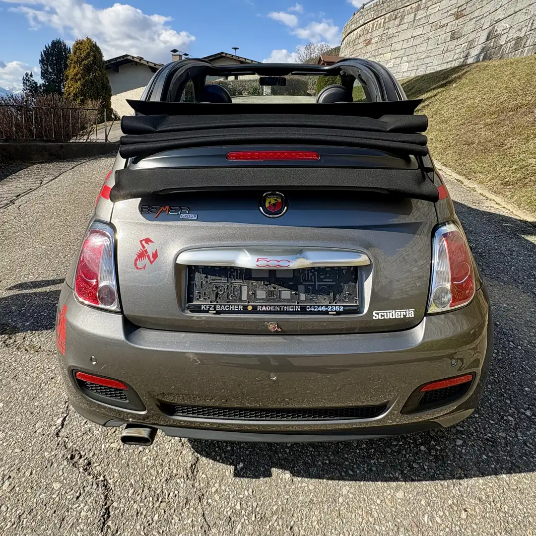 Fiat 500C Top gepflegtes Cabrio mit Pepp Grau - 2