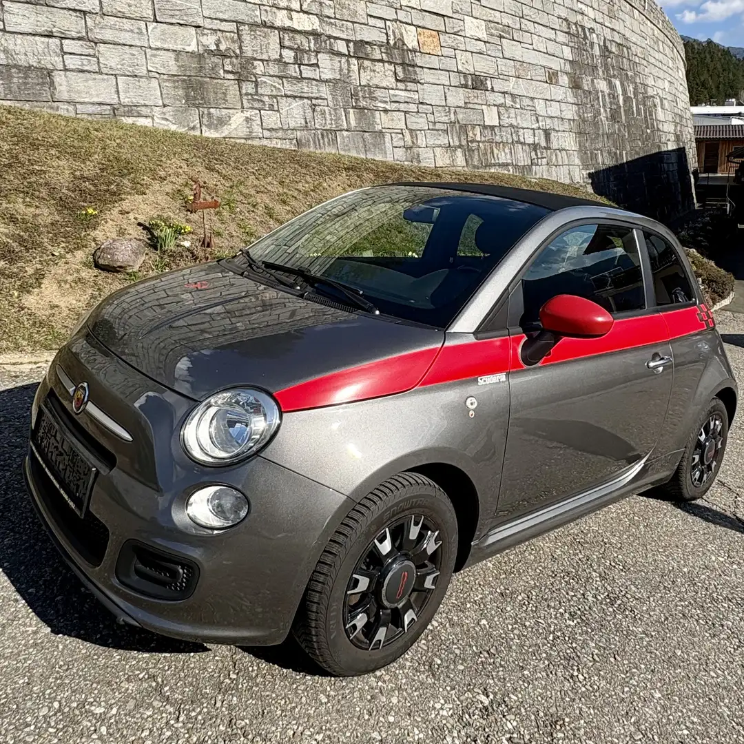 Fiat 500C Top gepflegtes Cabrio mit Pepp Grau - 1