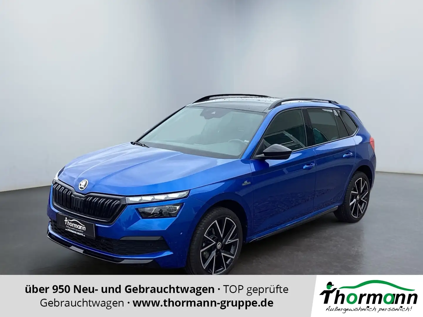 Skoda Kamiq Monte Carlo 1.5 TSI DSG Panoramadach, AHK Bleu - 1