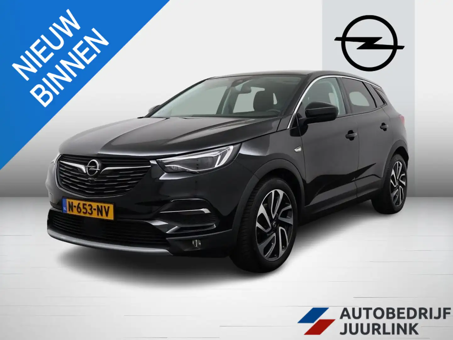 Opel Grandland X 1.6 T. 180pk Autom. Ultimate Trekhaak/Full options Zwart - 1