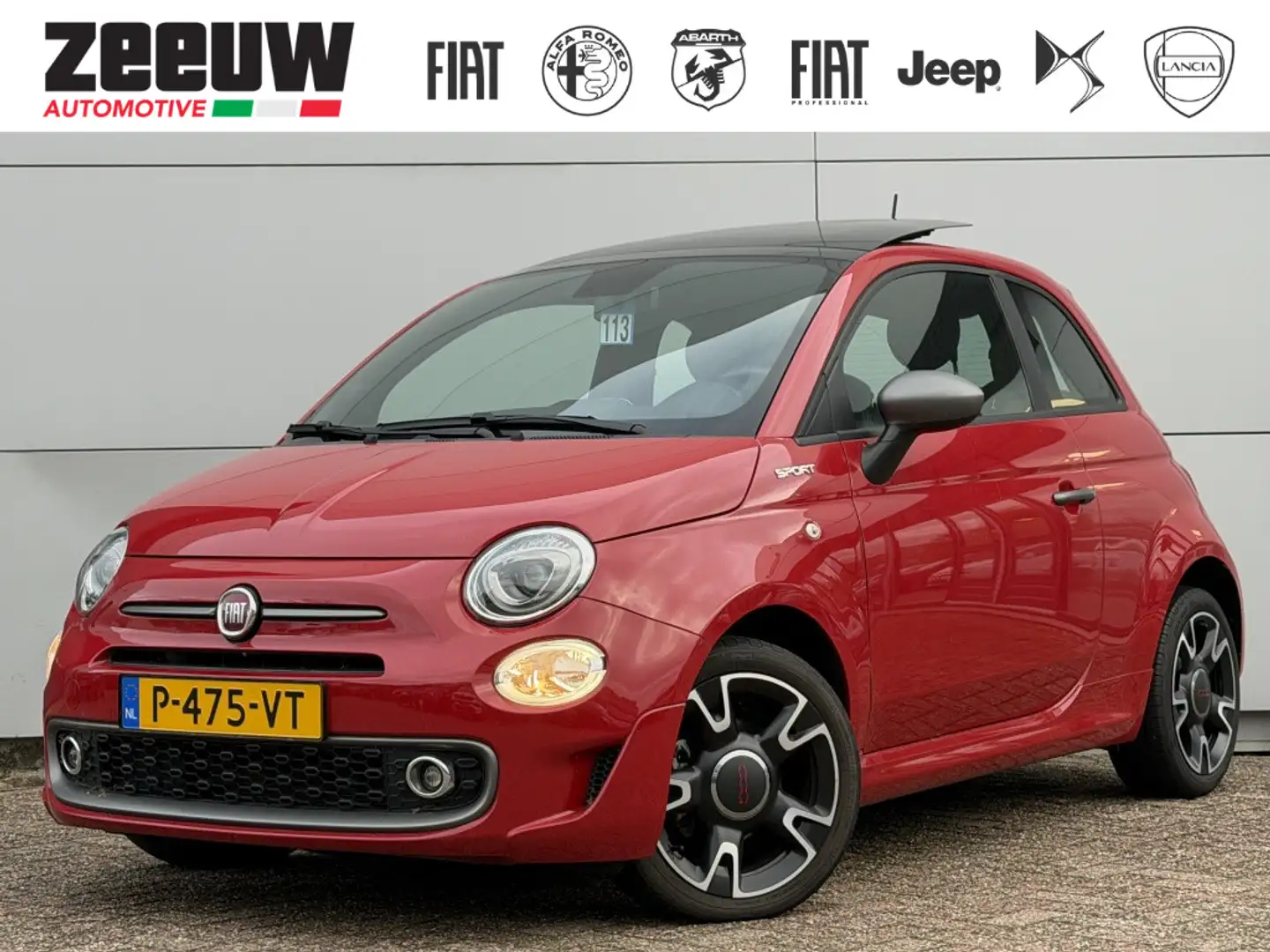 Fiat 500 1.0 Hybrid 70 PK Sport | Schuifdak | Carplay | Cli Rouge - 1