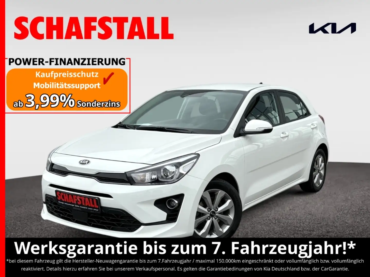 Kia Rio 1.0 T-GDI Vision Navi Tempomat Kamera PDC DAB Sitz Bílá - 1