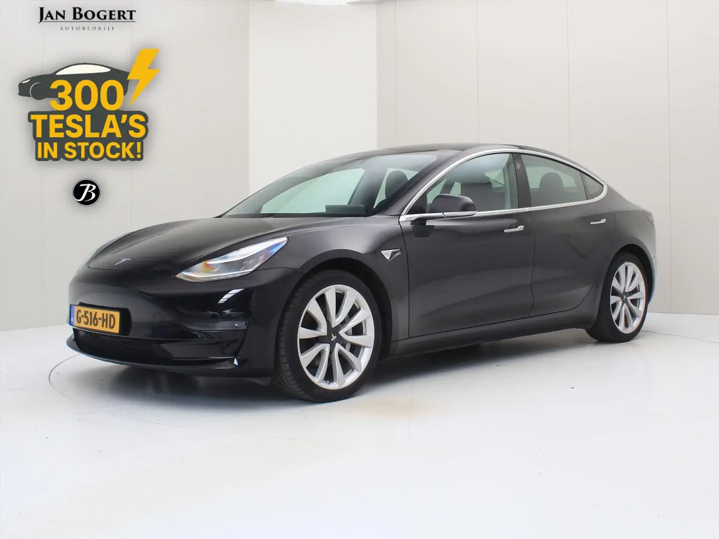 Tesla Model 3 Long-Range AWD 351pk 75 kWh [ TREKHAAK+AUTOPILOT+1 Schwarz - 1