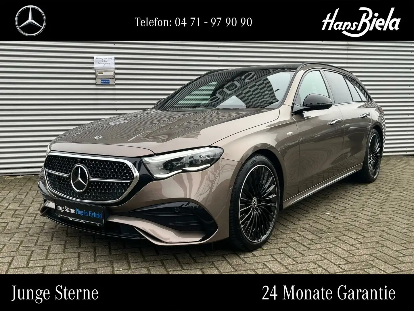 Mercedes-Benz E 300 E 300 T de 4M AMG/Prem+/Night/20"/Pano/Super/Bur Braun - 1