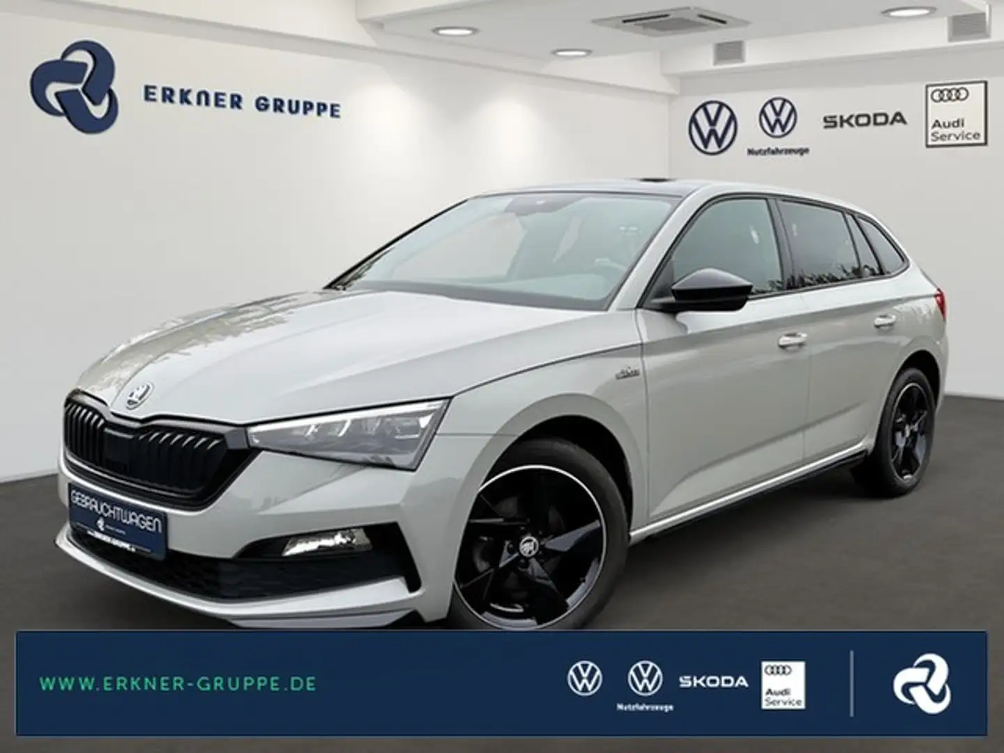 Skoda Scala 1.5TSI DSG Monte Carlo LED+ACC+KAM+VIRT+BHZB-FR... Gris - 1