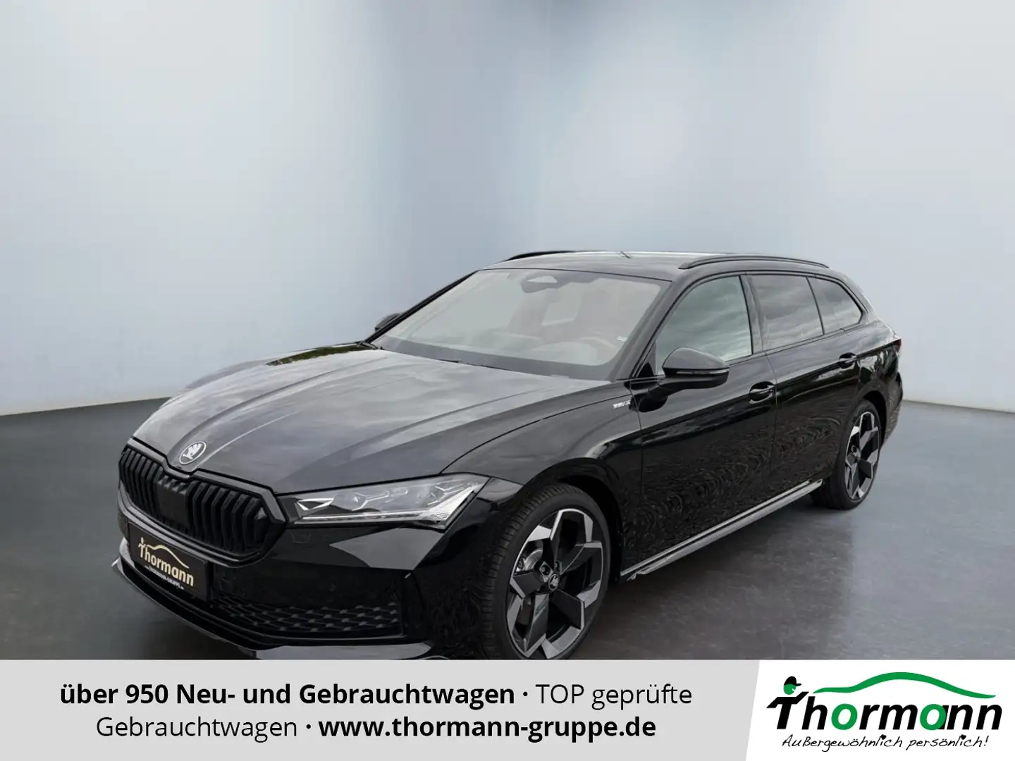 Skoda Superb Combi Sportline 2.0 TDI 4x4 DSG MATRIX Zwart - 1