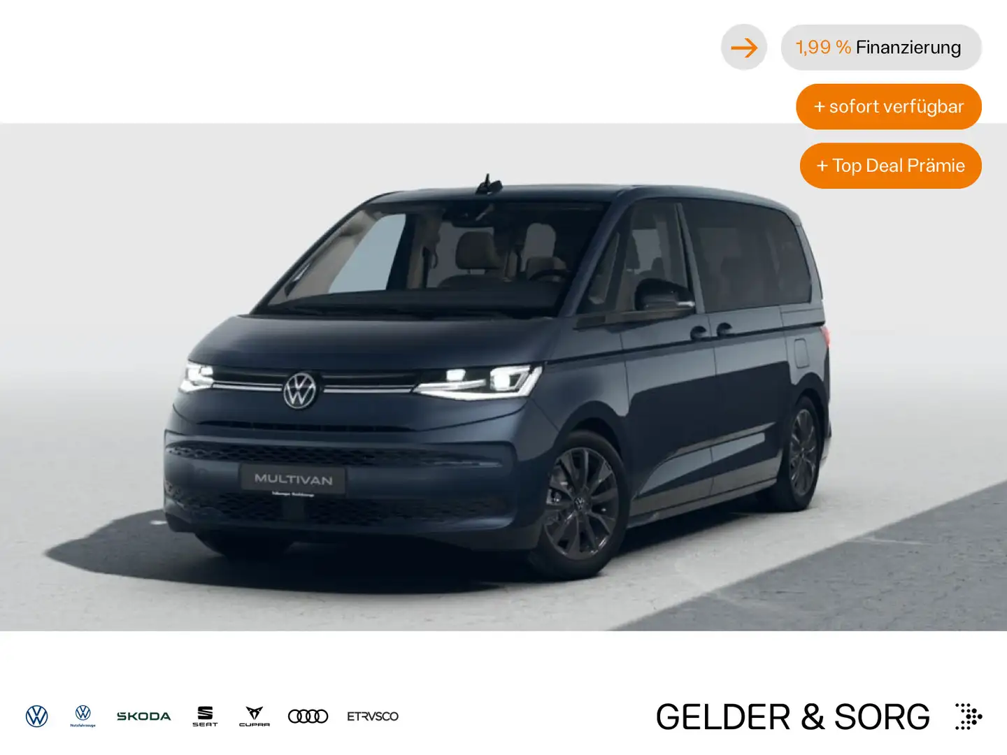 Volkswagen T7 Multivan T7 Multivan GOAL TDI DSG *Pano*AHK*Stand* Blu/Azzurro - 1
