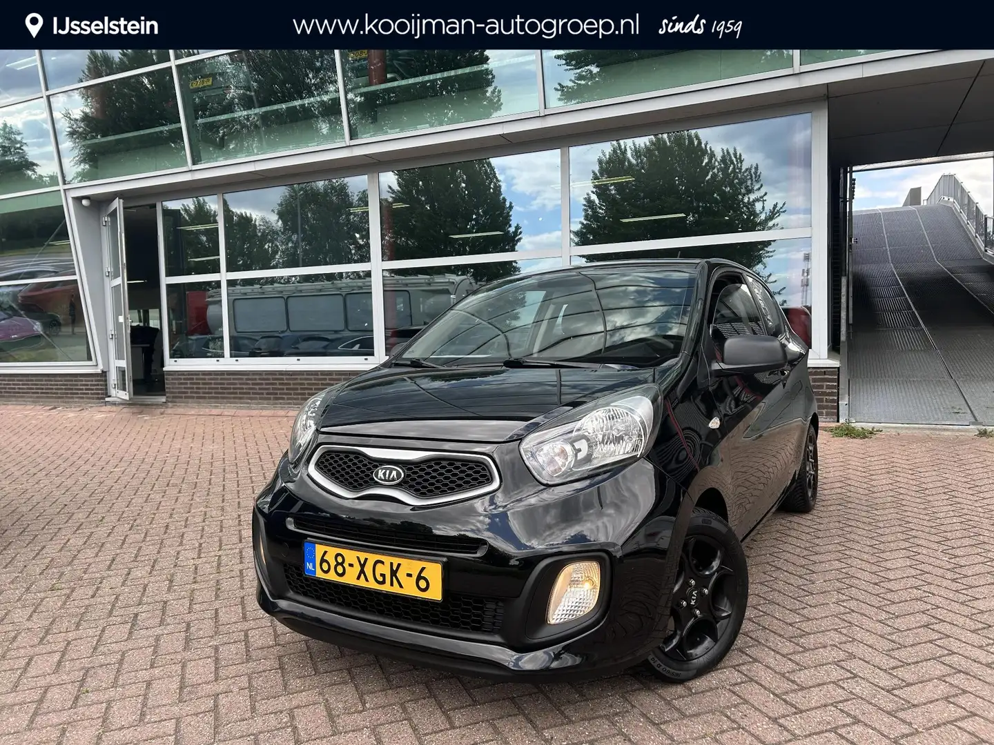 Kia Picanto 1.0 CVVT Airco Black Edition Zwart - 1