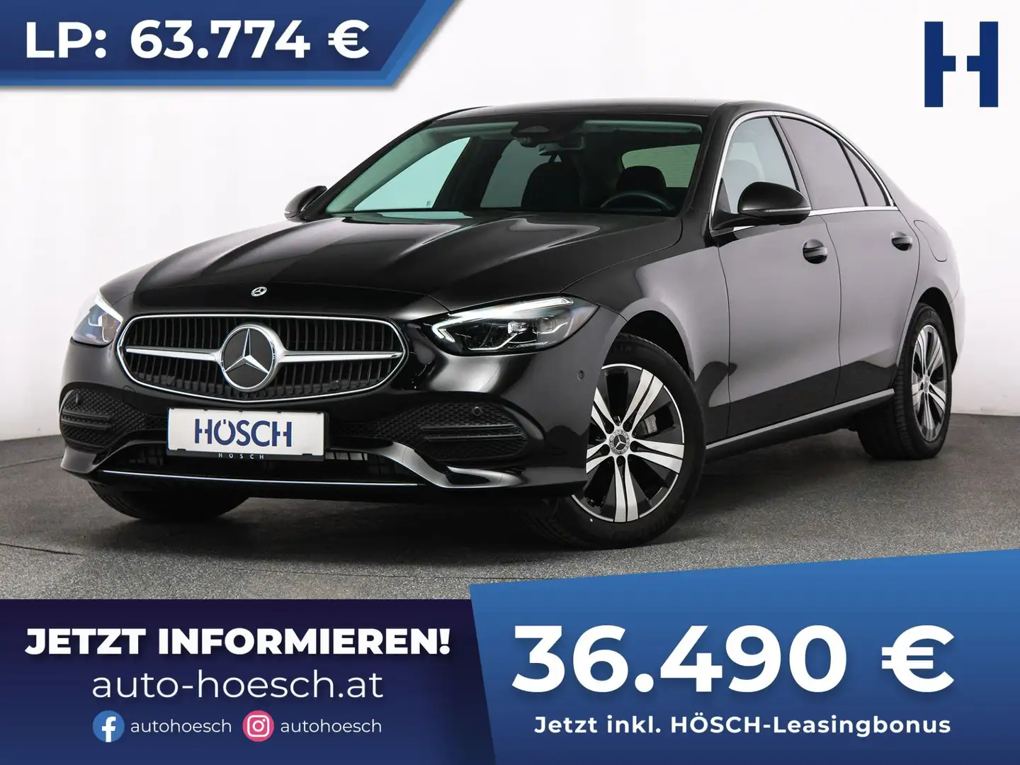 Mercedes-Benz C 300 e Avantgarde AHK WINTERPAKET -43% Schwarz - 1