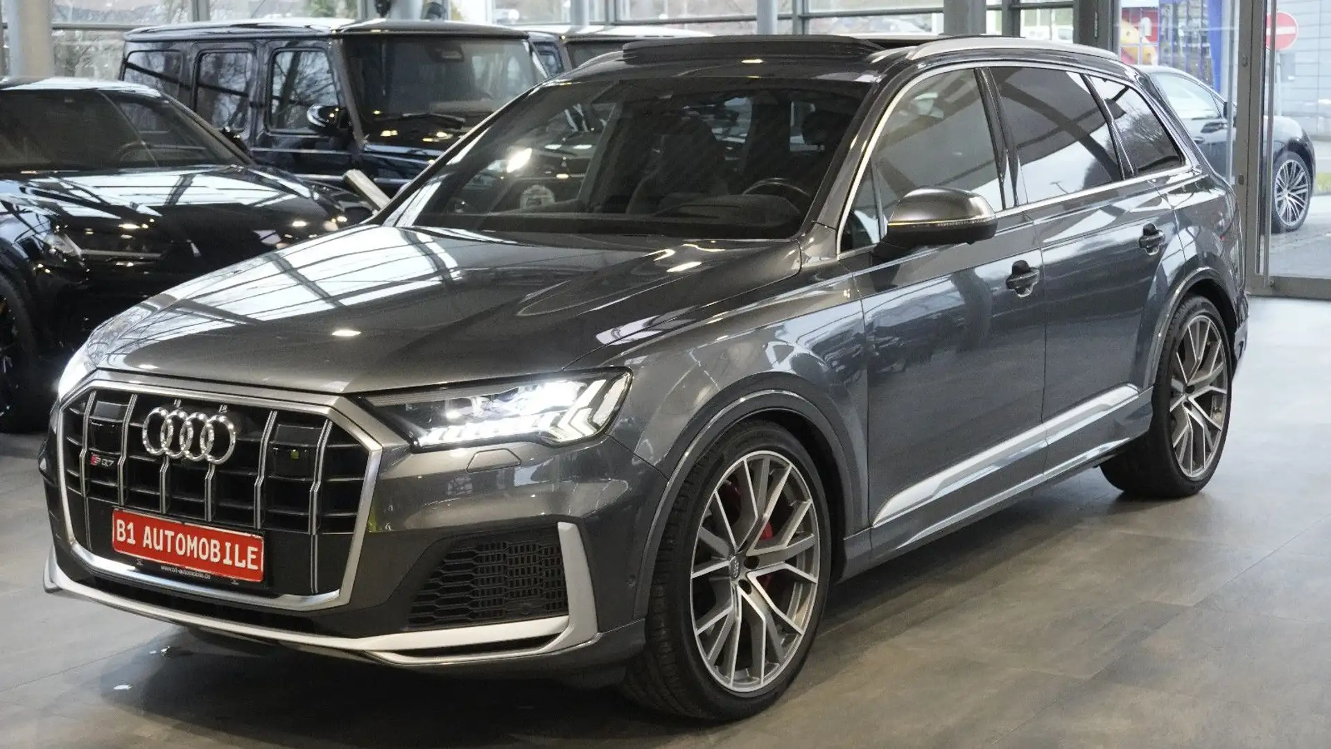 Audi SQ7 4.0 TDI*PANO*STHZ*AHK*HUD*NACHT*RAUTE*7SITZE Grau - 1