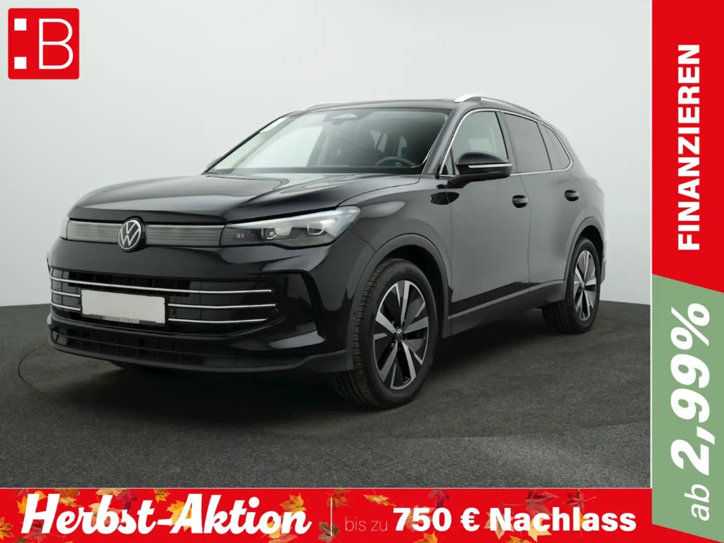 Volkswagen Tiguan 1.5 eTSI DSG Elegance AHK PANO NAVI ALU19 Schwarz - 1