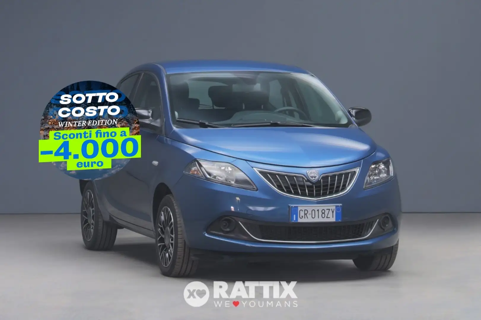 Lancia Ypsilon 1.0 Firefly Hybrid 70CV Platino Azul - 1