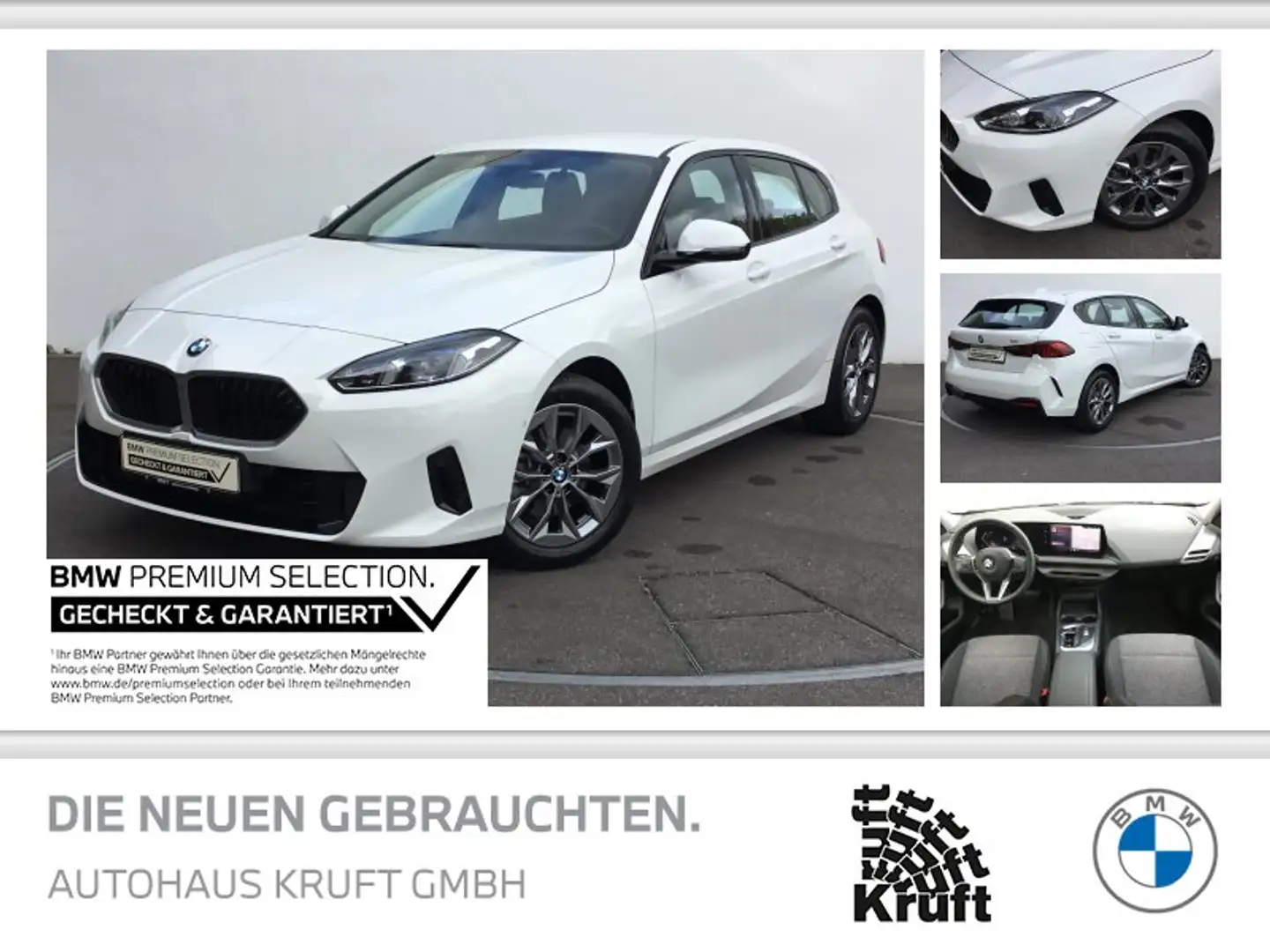 BMW 120 AUTOM+NAVI+LED+KAMERA+SITZHZ Weiß - 1