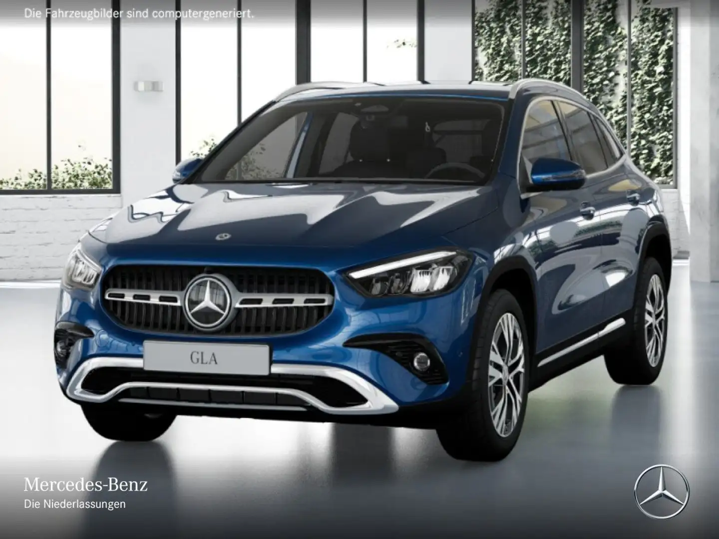 Mercedes-Benz GLA 250 e PROGRESSIVE+360°+AHK+LED+TOTW+KEYLESS Blau - 2