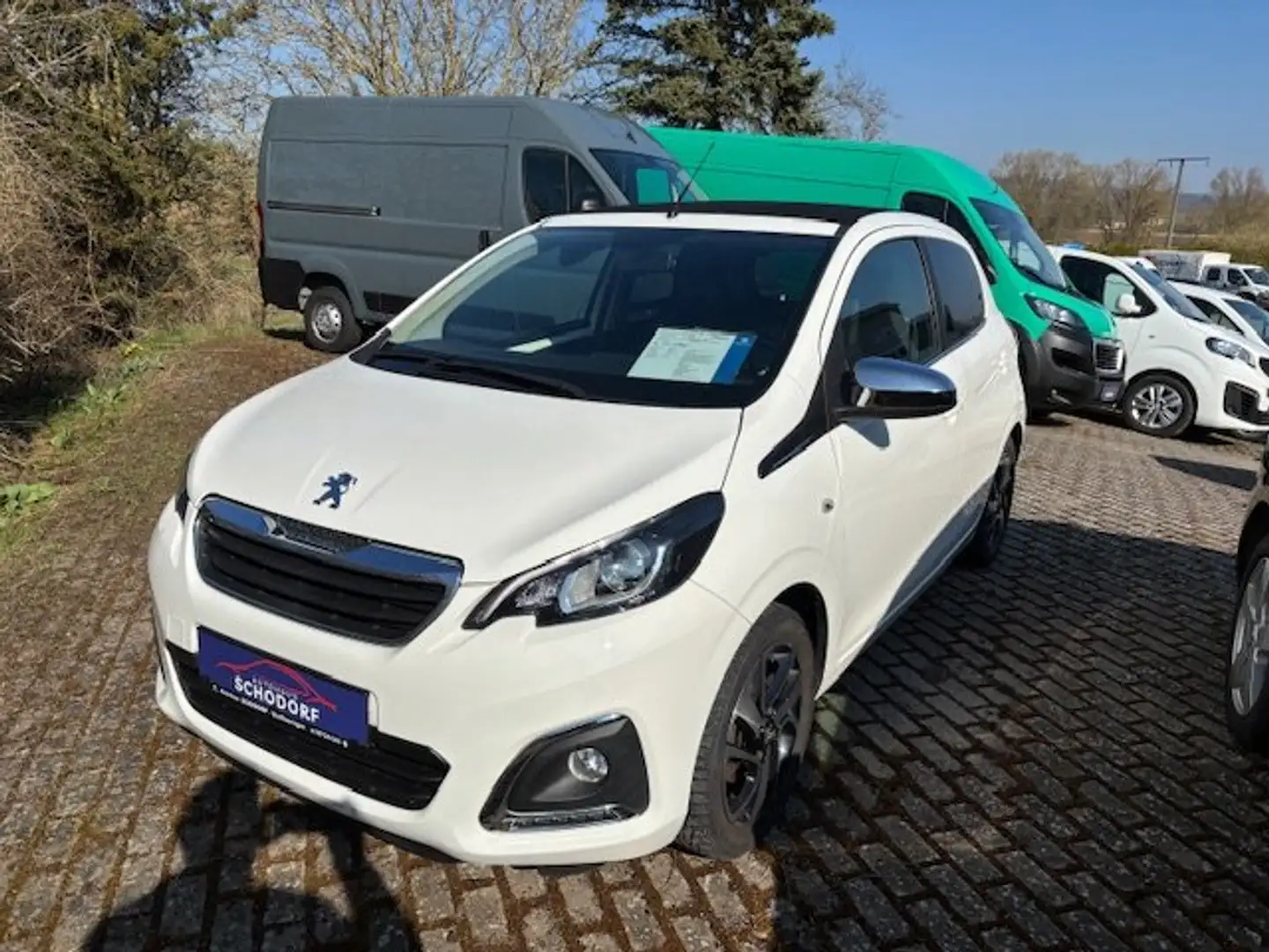 Peugeot 108 Allure TOP-Stoffdach, 8fach bereift, Klimaautom., Weiß - 1