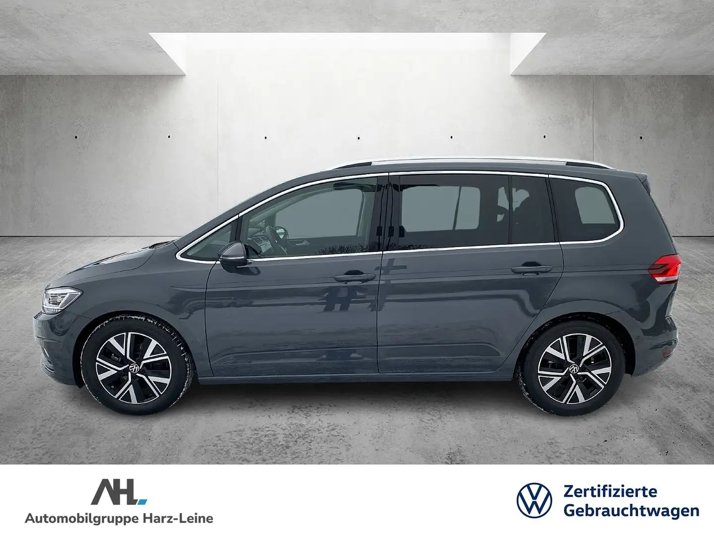 Volkswagen Touran 2.0 TDI Highline DSG AHK Navi ACC RFK Gris - 2