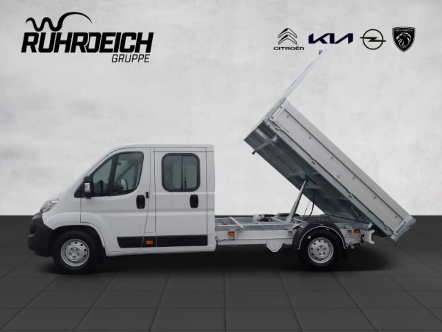 Opel Movano DoKa 3,5t L3 3-Seiten-Kipper 'VERFÜGBAR' Wit - 2