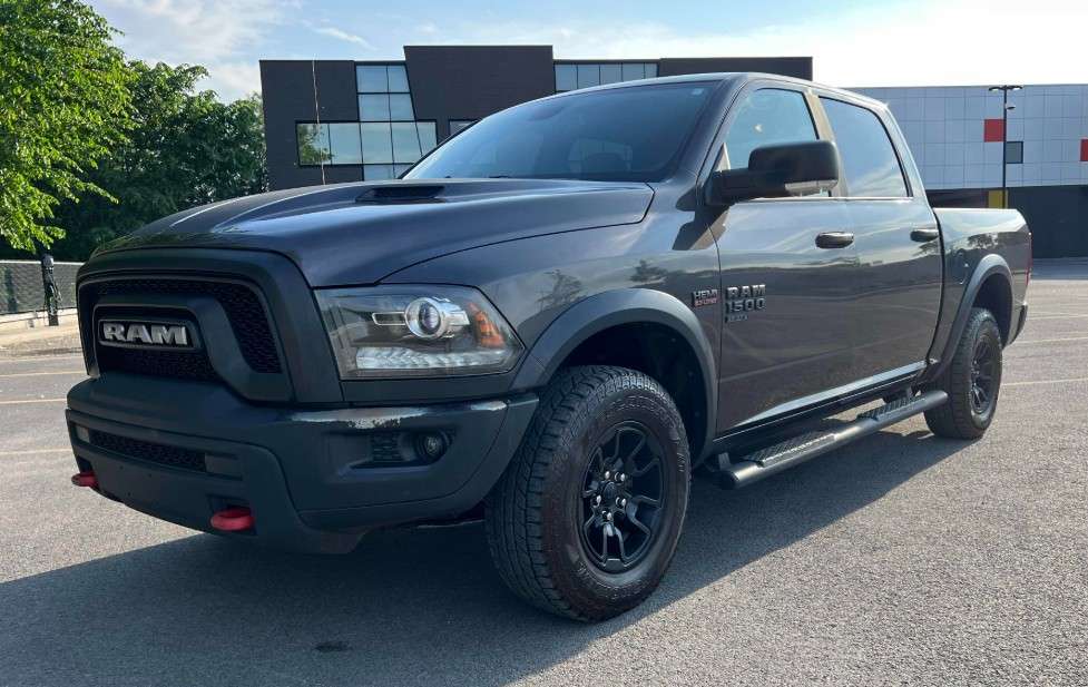 Gray 2021 RAM 1500 Pickup Truck Four-Wheel Drive 8-Speed Automatic
