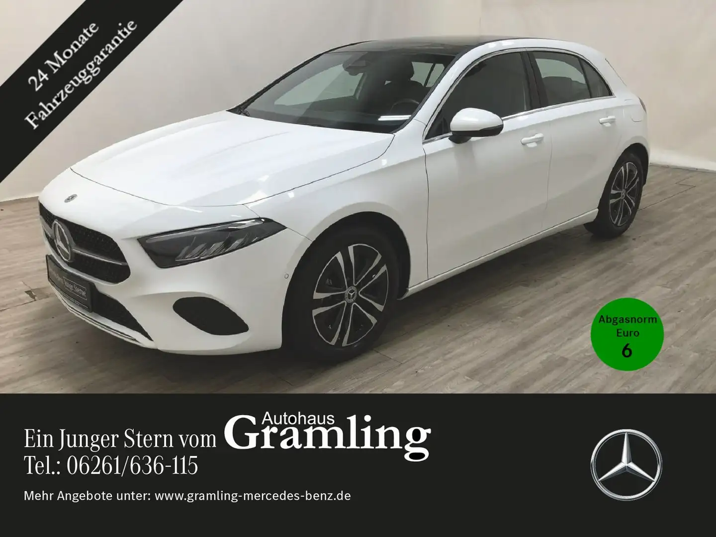 Mercedes-Benz A 200 Progressive Dist*Standheiz*Pano*Memory*Kam Weiß - 1