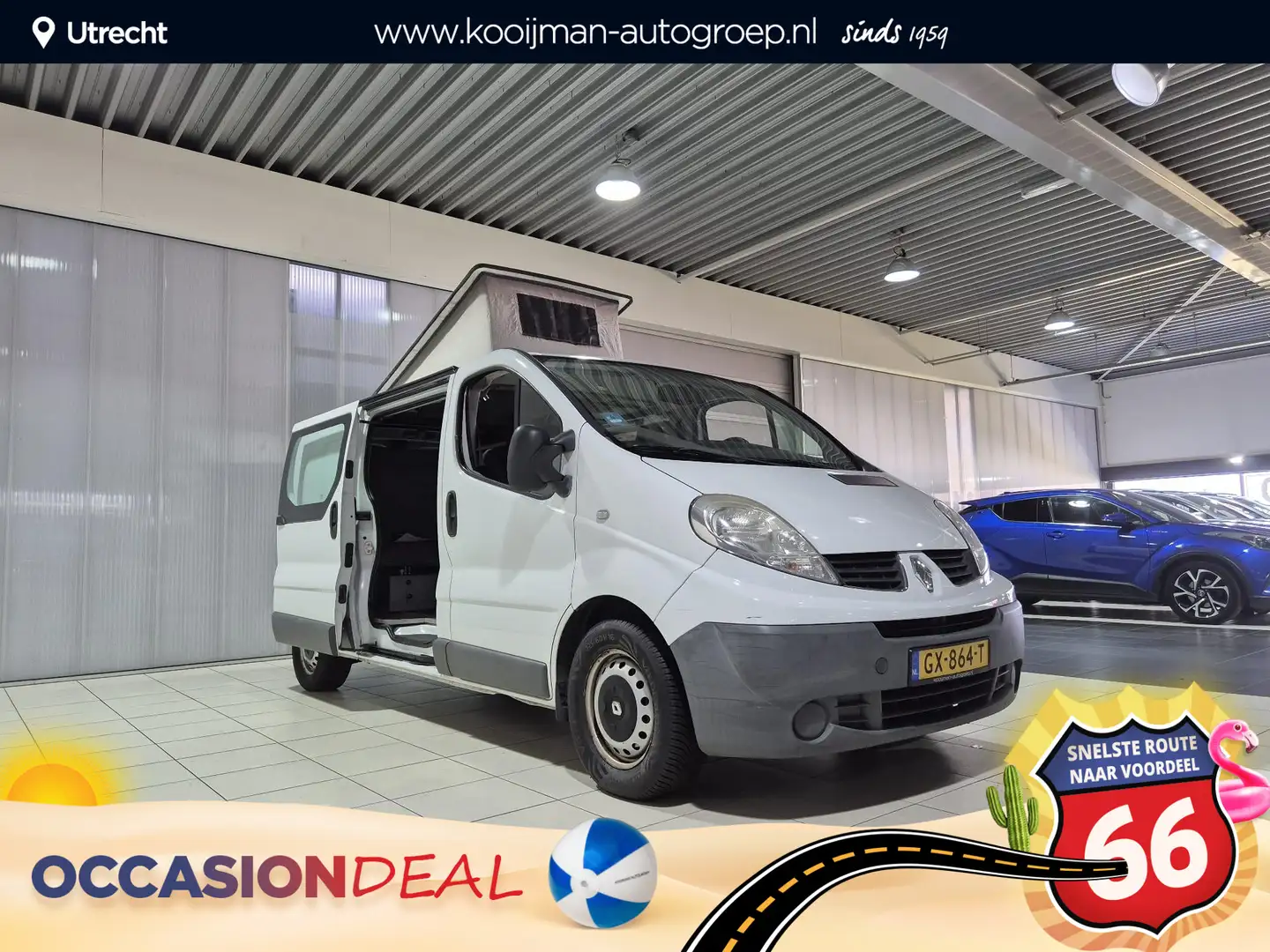 Renault Trafic t29 l2/h1 2.0 dci 66kw e4 Camper , Super leuk , Al Blanc - 1