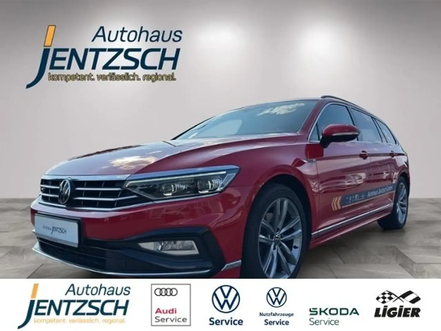 Volkswagen Passat Variant Business Matrix/AHK/Navi/R-Line Rojo - 1