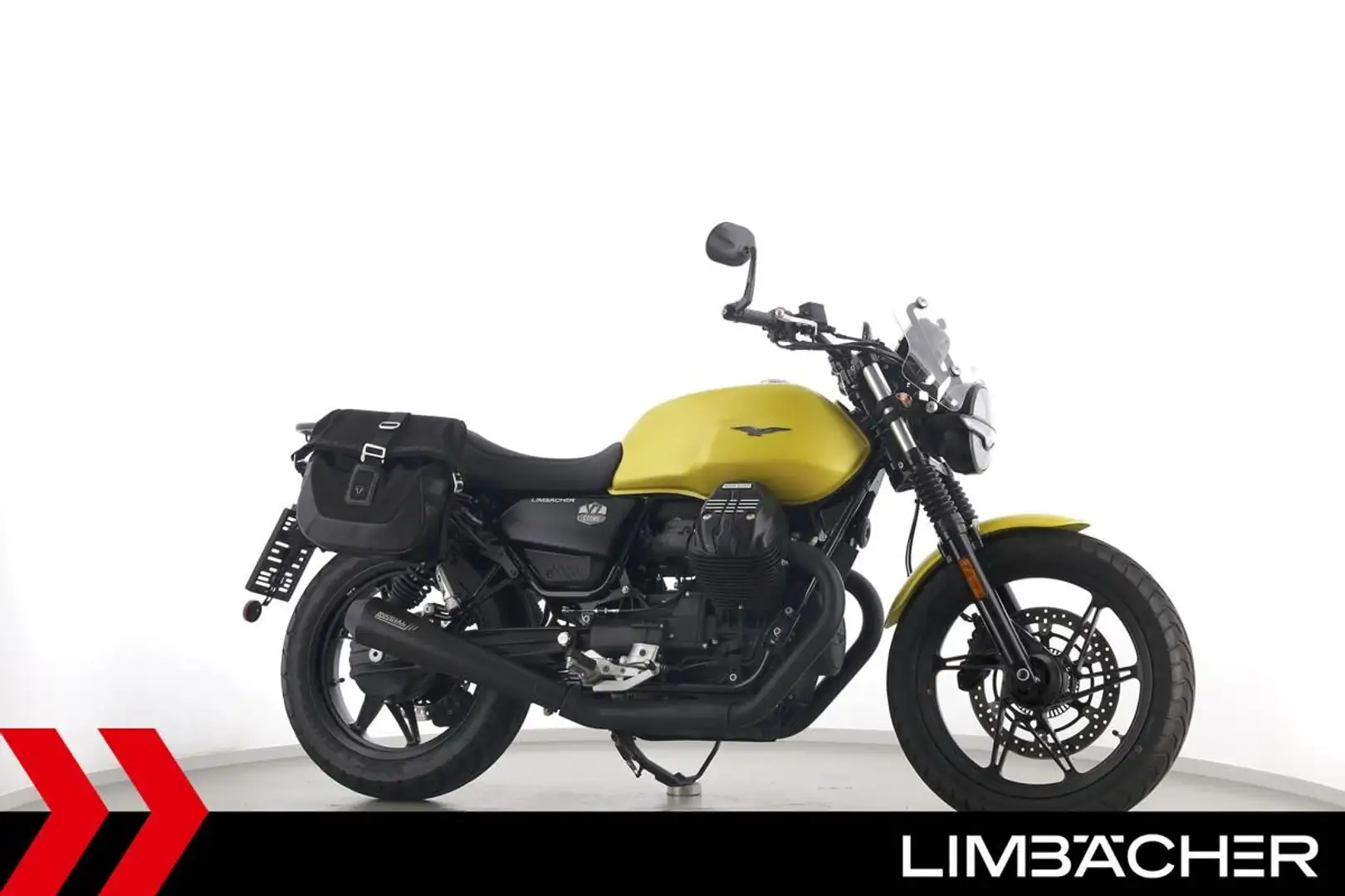Moto Guzzi V 7 STONE - Mistral-Auspuff, Canvas-Taschen Galben - 1