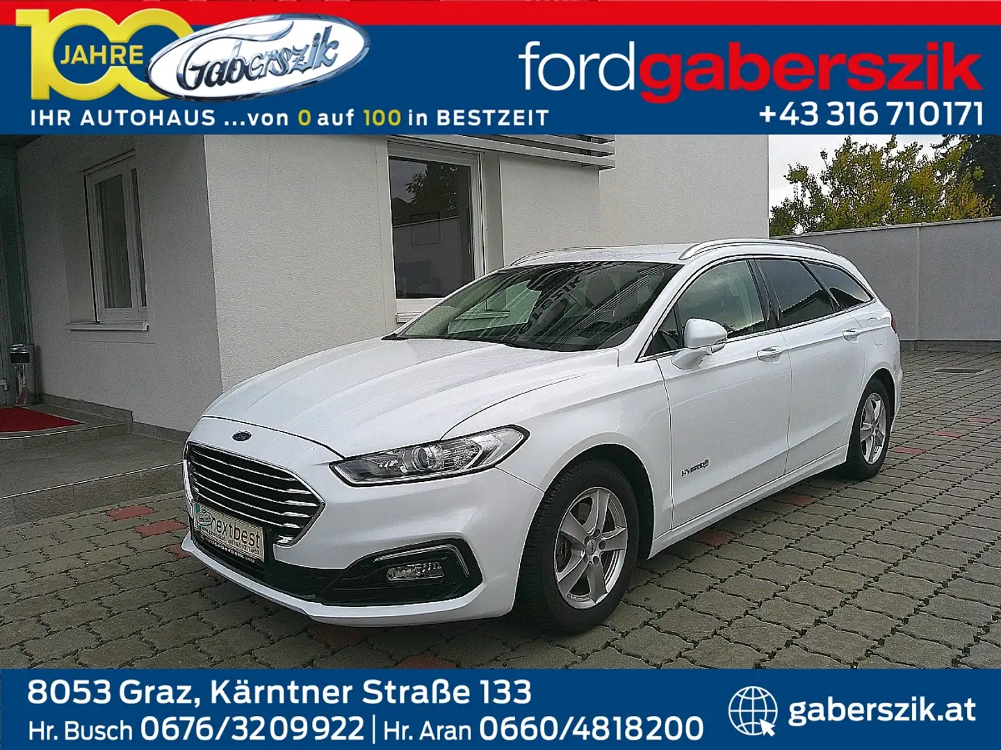 Ford Mondeo Traveller Titanium 2,0 Hybrid Aut. Blanc - 1