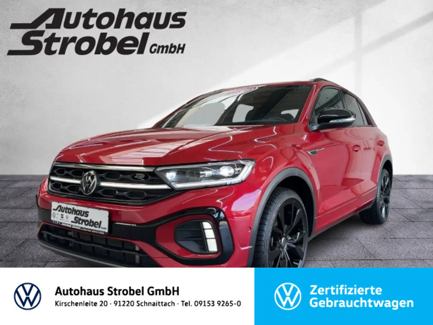 Volkswagen T-Roc 1.5 TSI DSG "BLACK STYLE" R-Line ab 3,99% Rood - 1