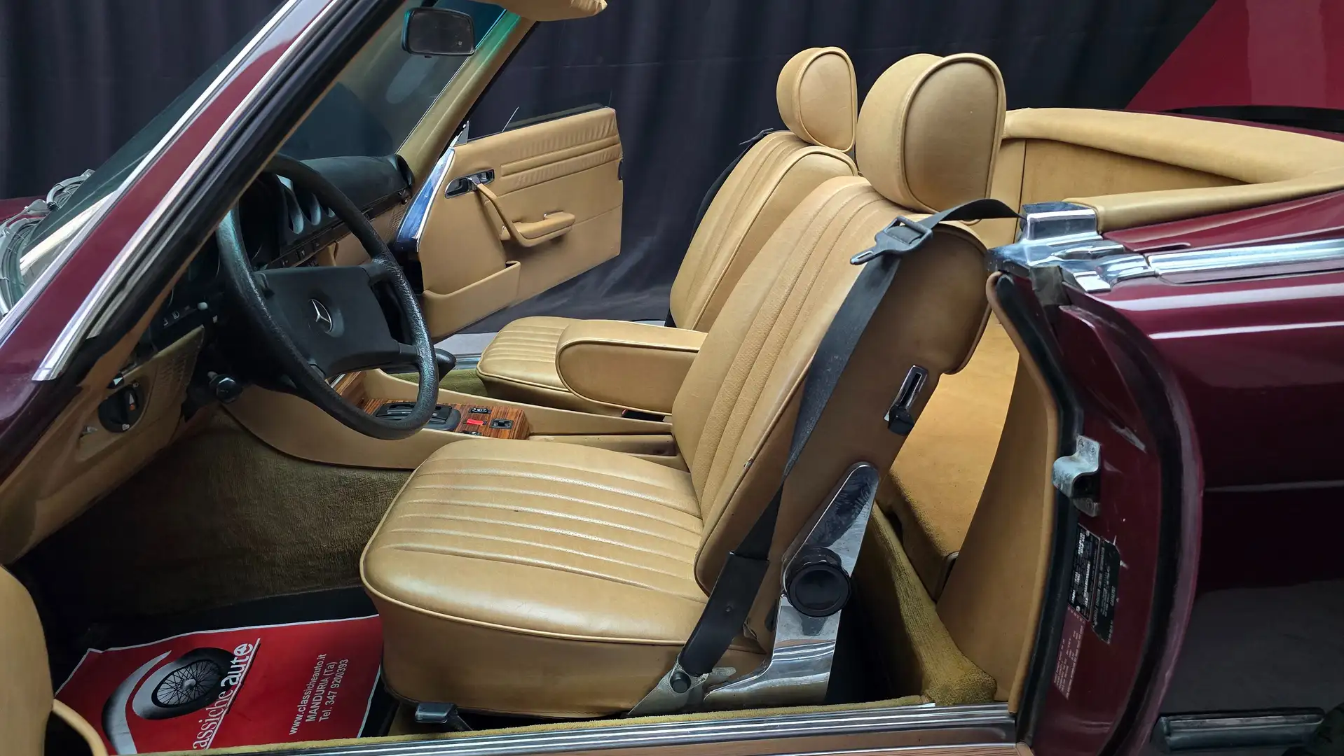 Mercedes-Benz SL 380 SL 380 Roadster certificata ASI CRS Rouge - 2