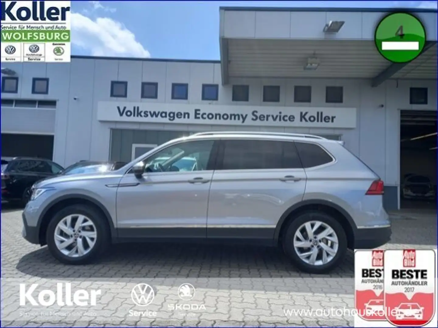 Volkswagen Tiguan Allspace Tiguan Allspace 2.0 TDI DSG AHK 7 Sitze Kamera Silber - 2