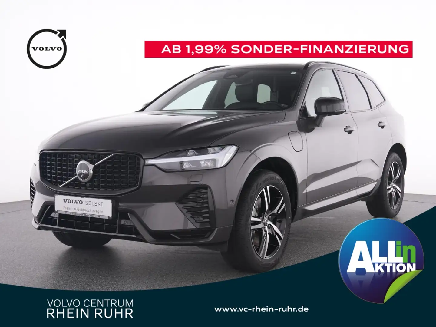 Volvo XC60 T6 AWD RDesign+AHK+HAR-KA+360°KAM+LICHTPAK Grau - 1