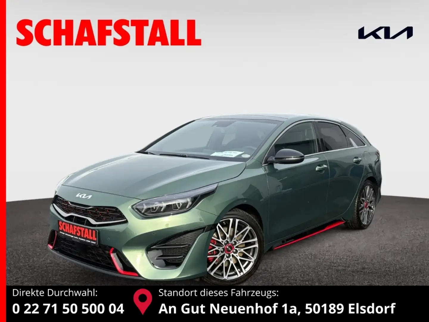 Kia ProCeed / pro_cee'd GT 1.6 T-GDI Panodach Memory Sitze Navi Leder Digi Groen - 1